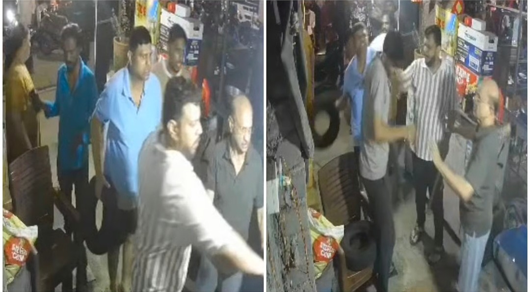 डोंबिवली में शिवसेना पदाधिकारी और उनके बेटे पर दुकानदार के साथ मारपीट करने का आरोप; CCTV फुटेज वायरल