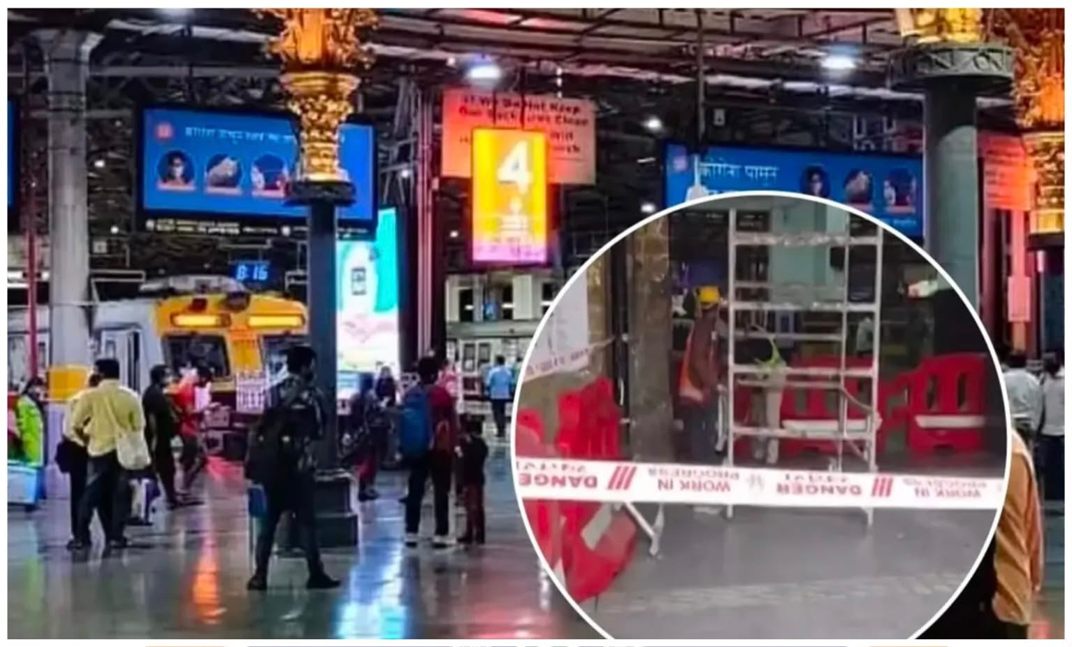 ब्रेकिंग न्यूज़: मुंबई के CSMT स्टेशन पर छत का हिस्सा गिरा, 2 यात्री घायल; अस्पताल में इलाज जारी