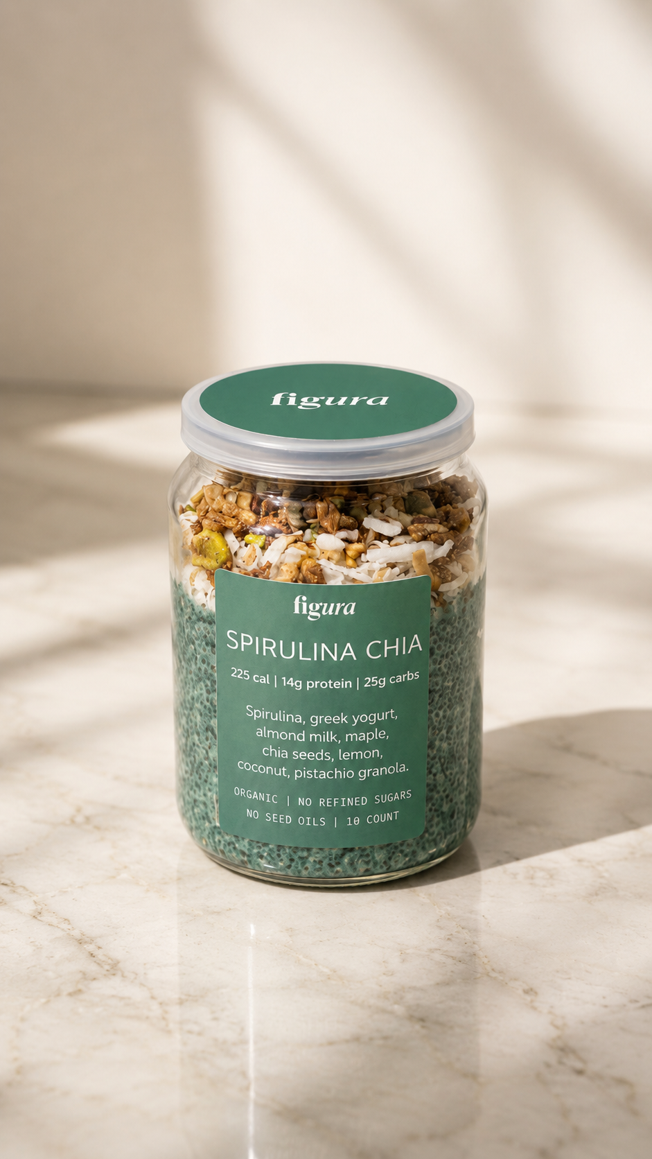 Spiru-chia pudding