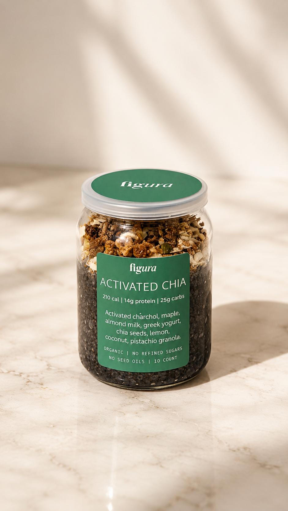 Activated charcoal chia