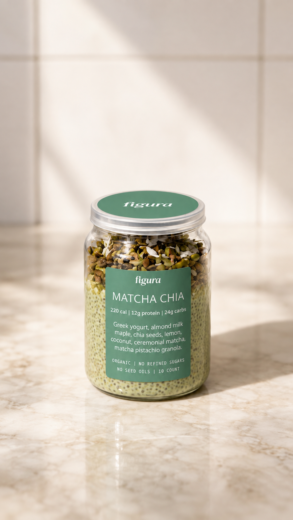 Matcha chia pudding