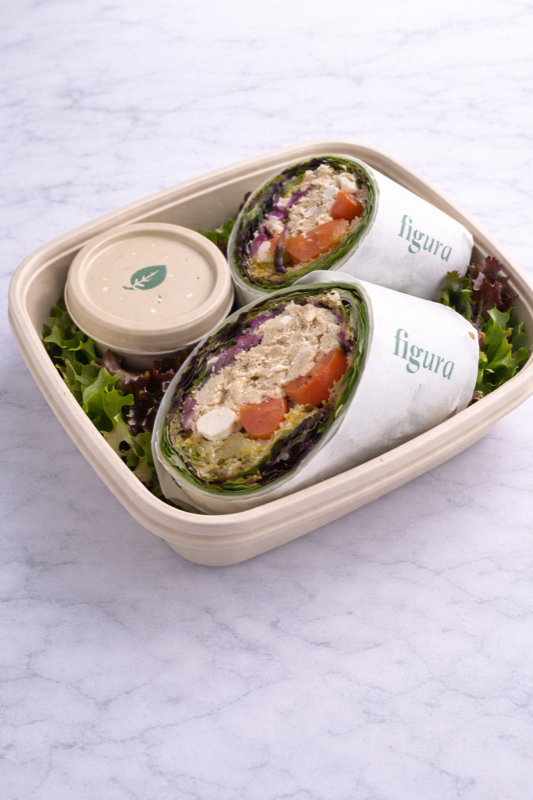 Green goddess chicken wrap