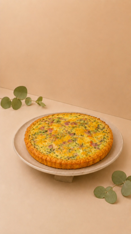 Turkey bacon quiche