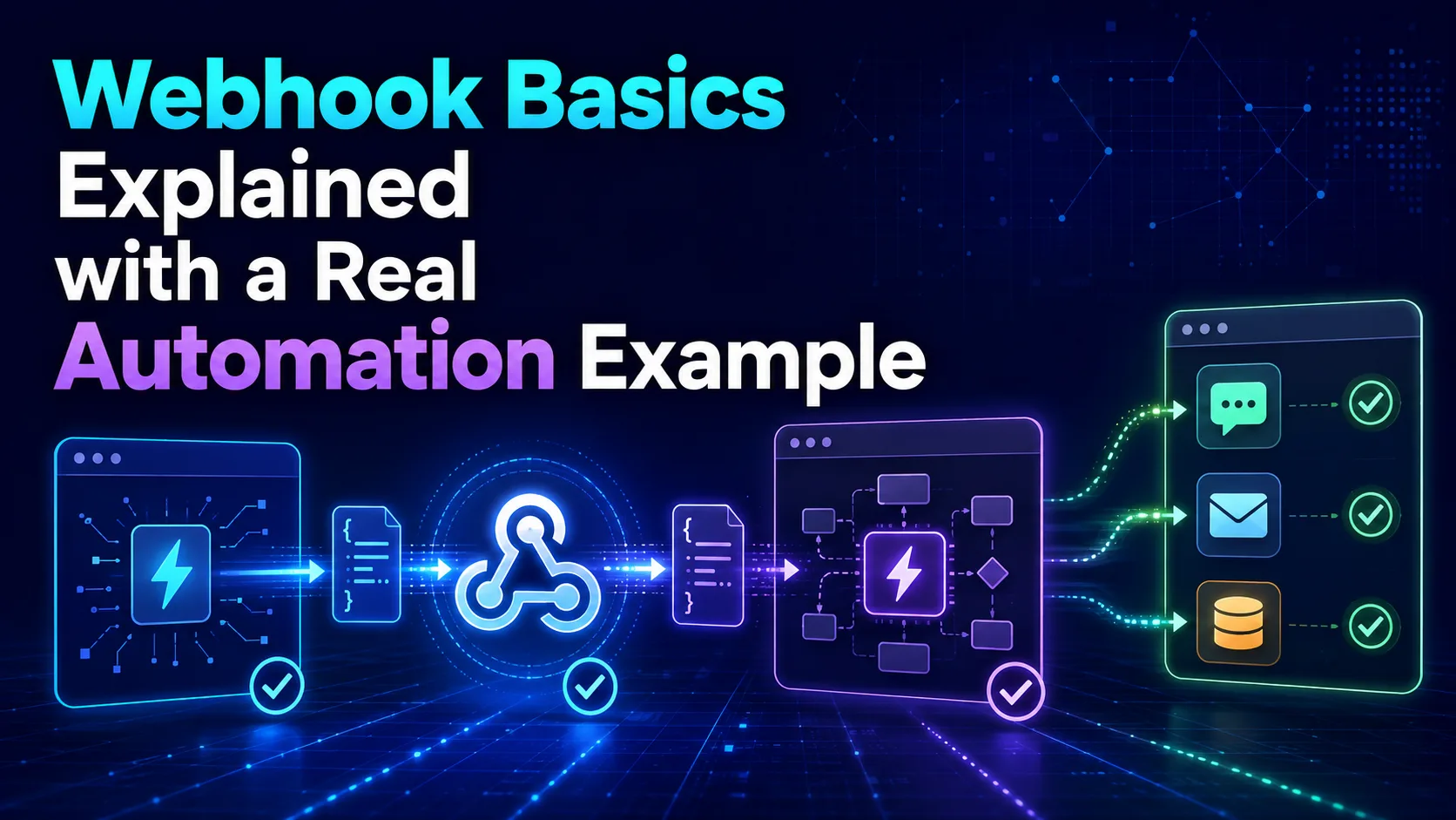 شرح أساسيات الويب هوك (Webhook) مع مثال عملي للأتمتة