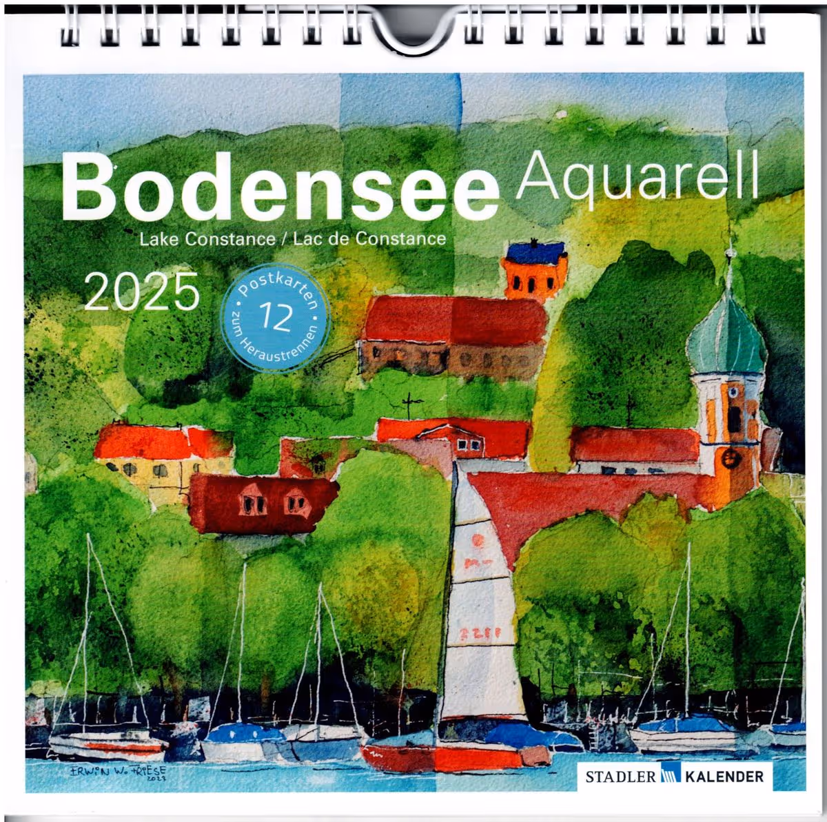 BodenseeAquarell Kalender 2025