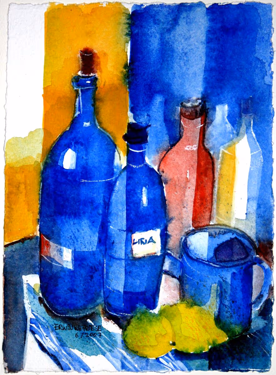 StilLebenBlaueKanne