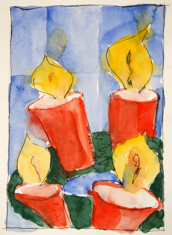 4 AdventsKranzKerzen