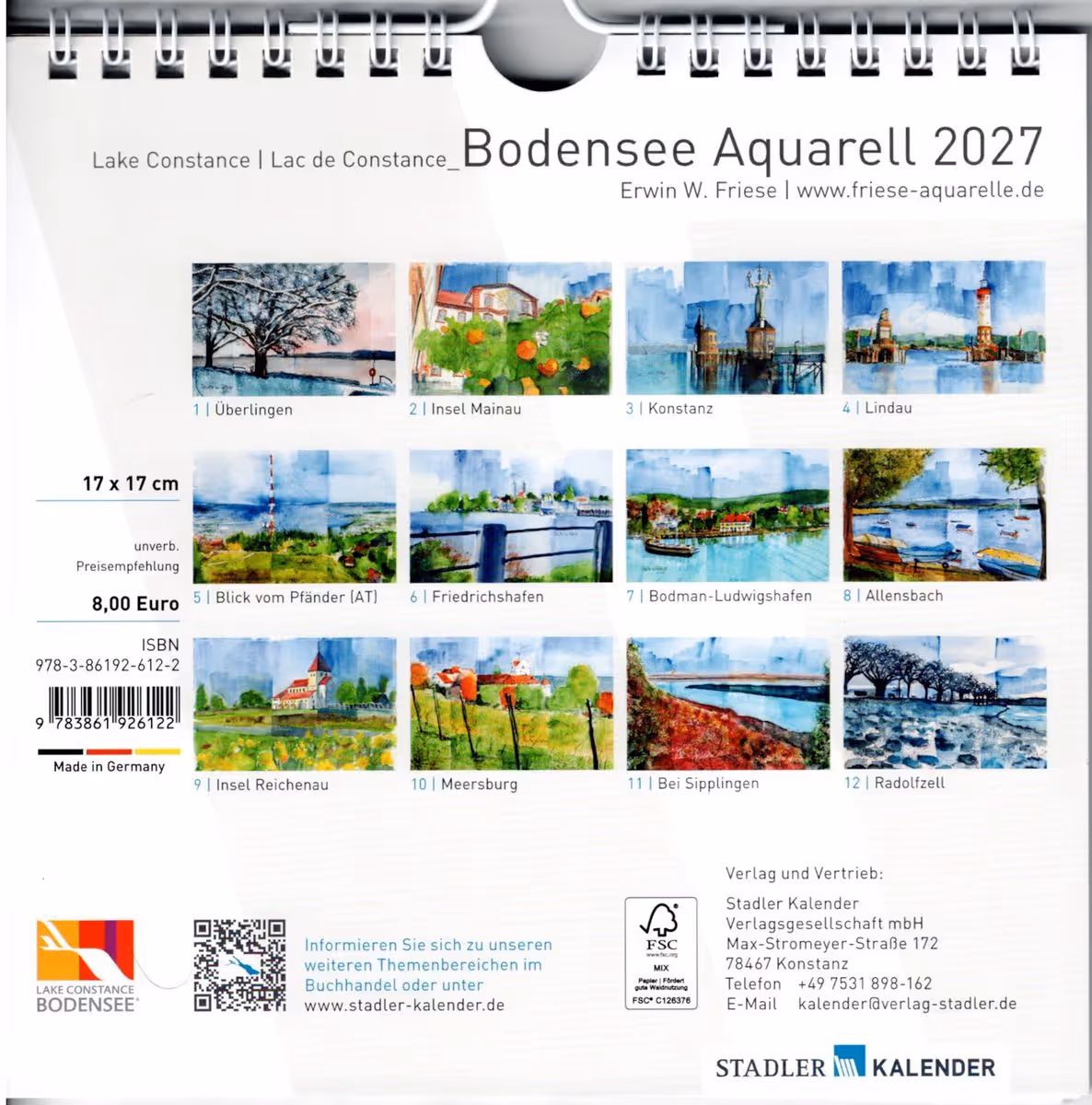 Aquarell Bodensee 2027 Rückseite
