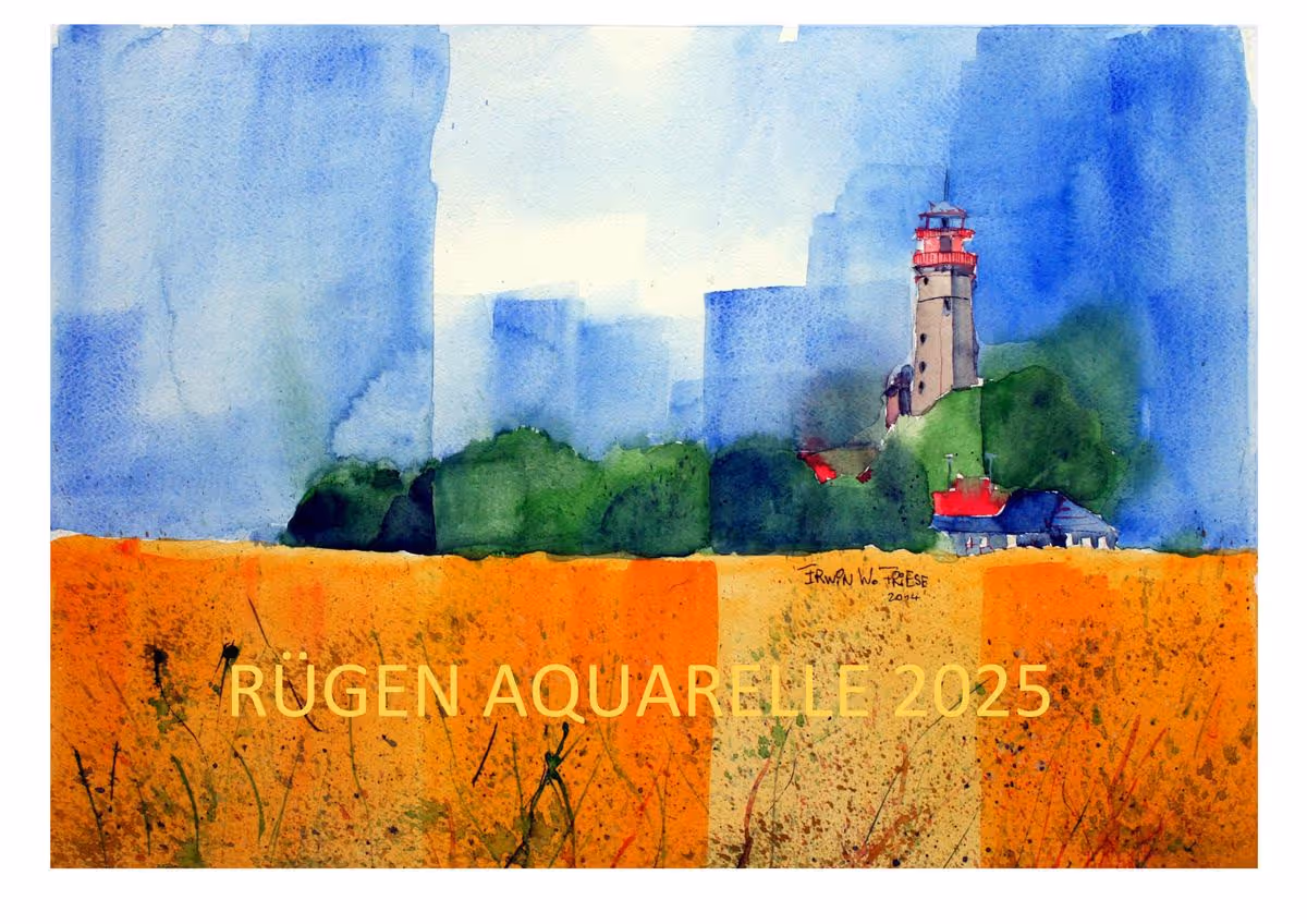 Rügen Aquarelle Kalender 2025