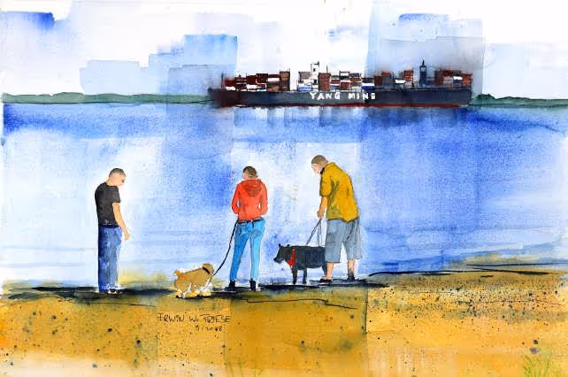 MenschenAmElbstrand 6