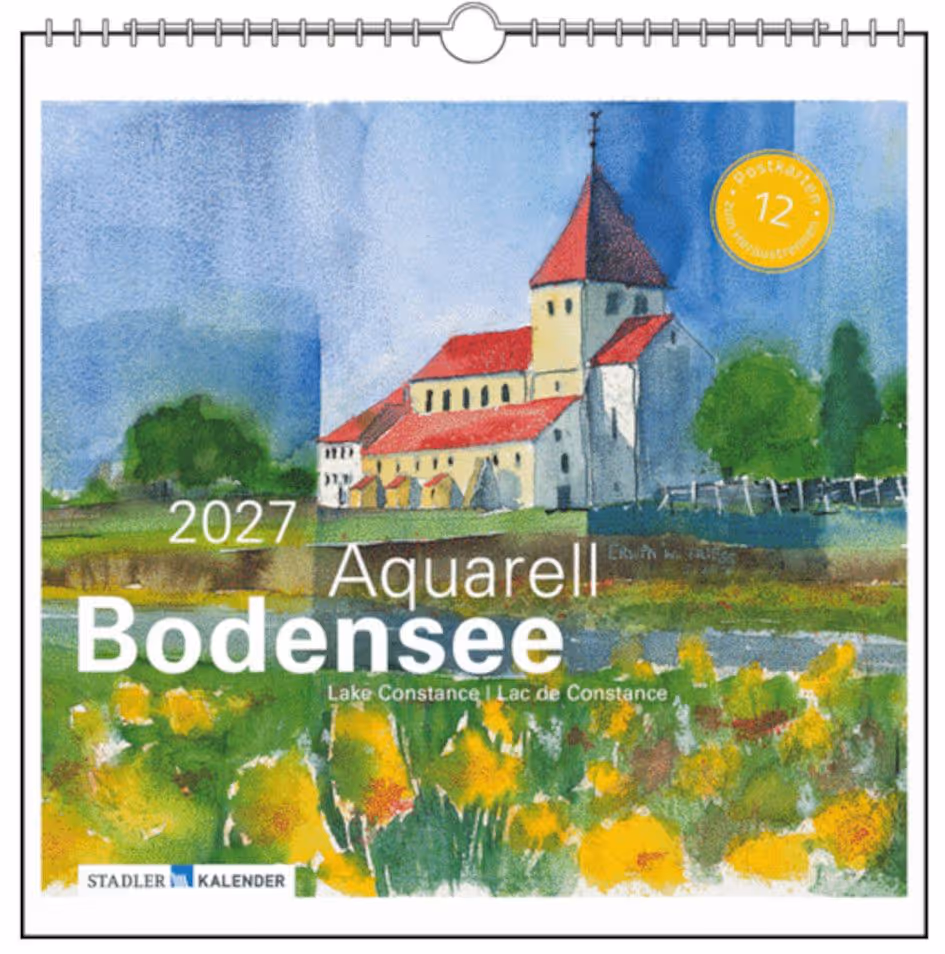 Aquarell Bodensee 2027          Preis 8 €