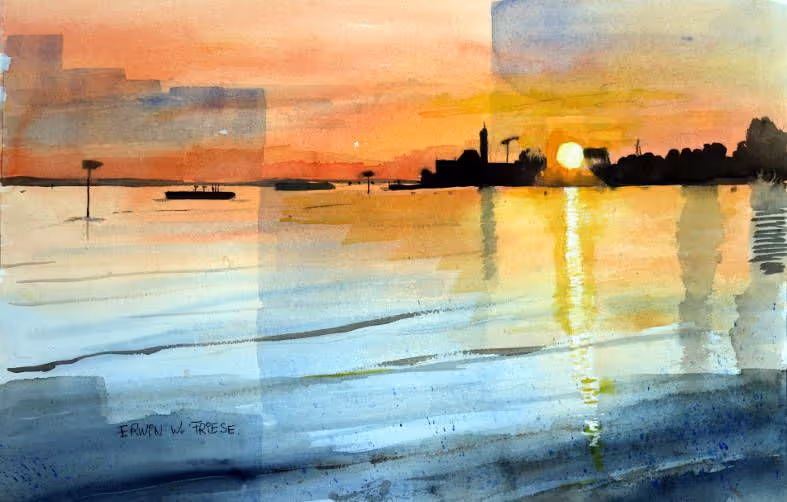 Sonnenuntergang am Bodensee2020