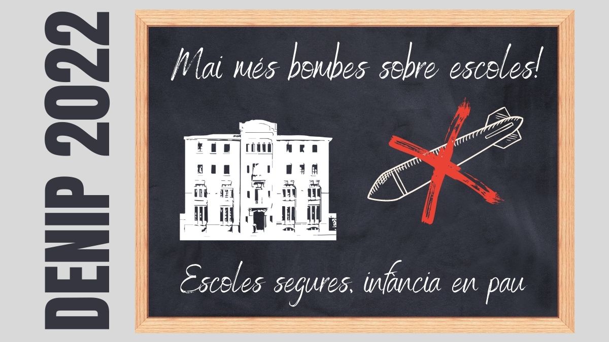 Mai més bombes sobre escoles