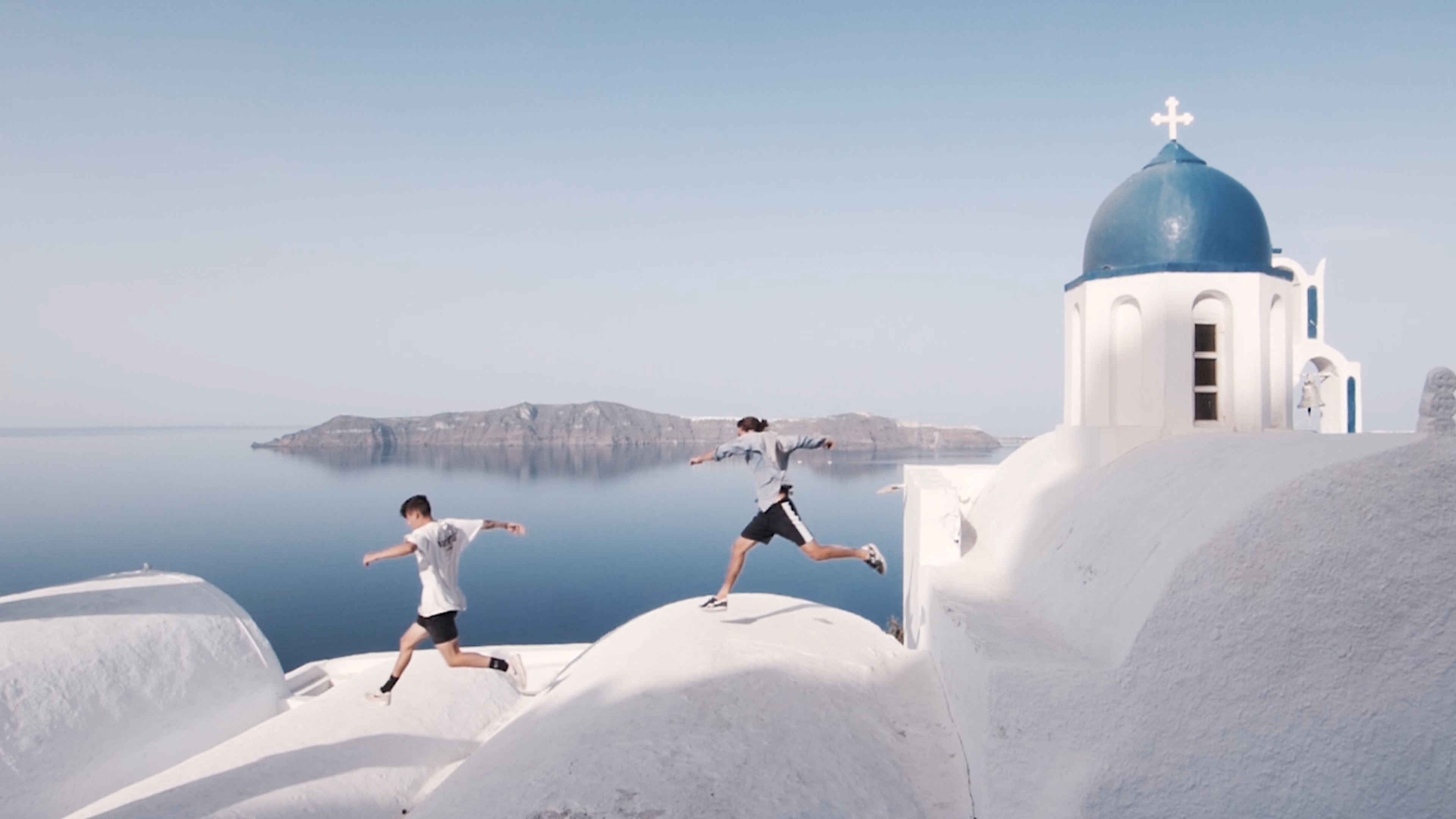 Santorini, el paradís del parkour