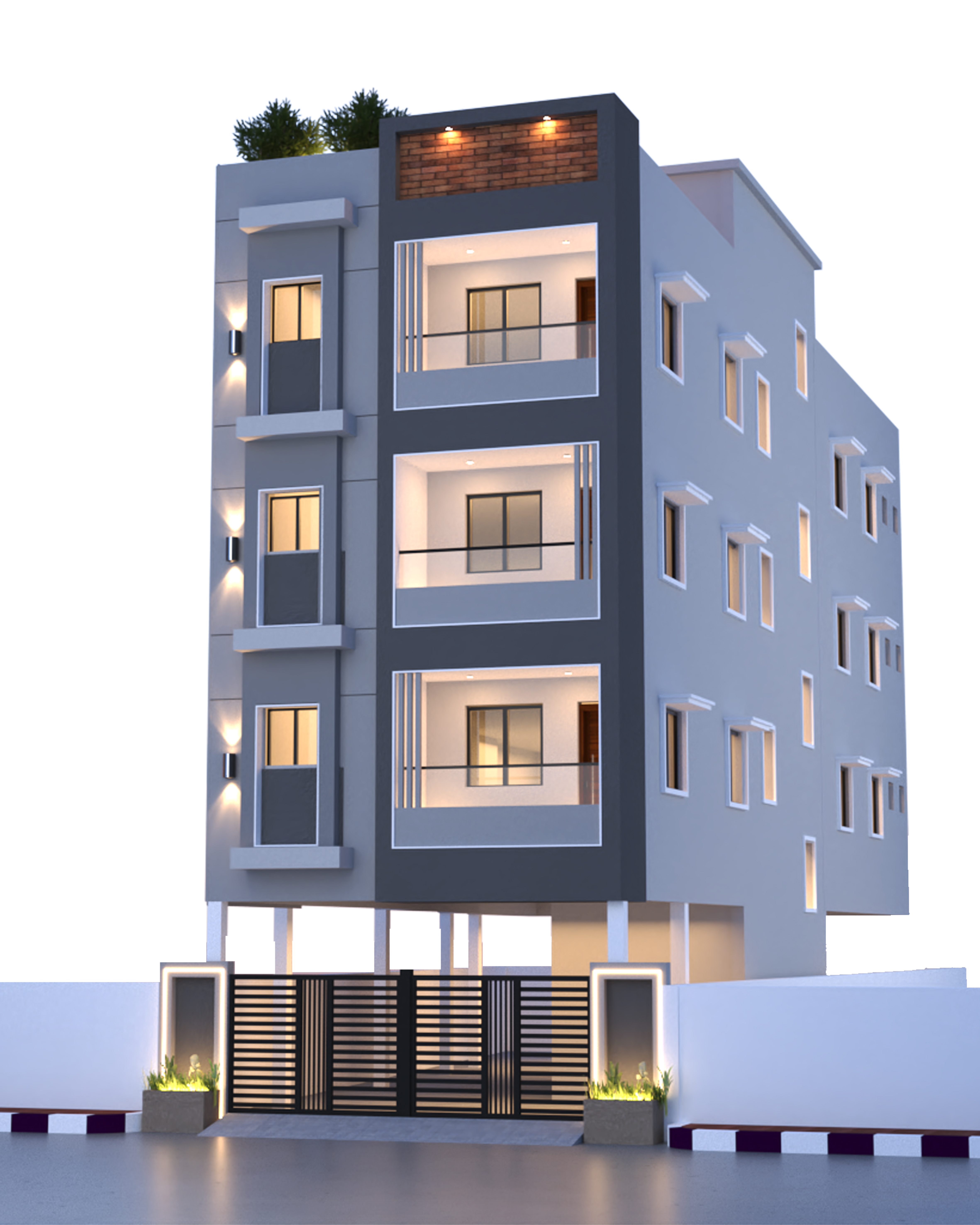 2BHK floor plan