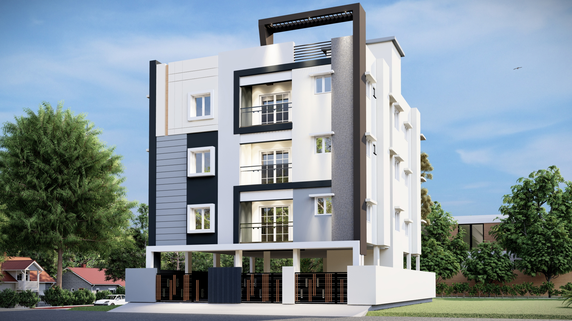 2BHK floor plan