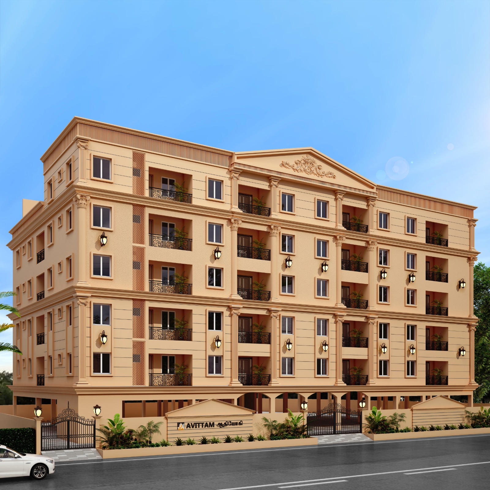 2BHK floor plan