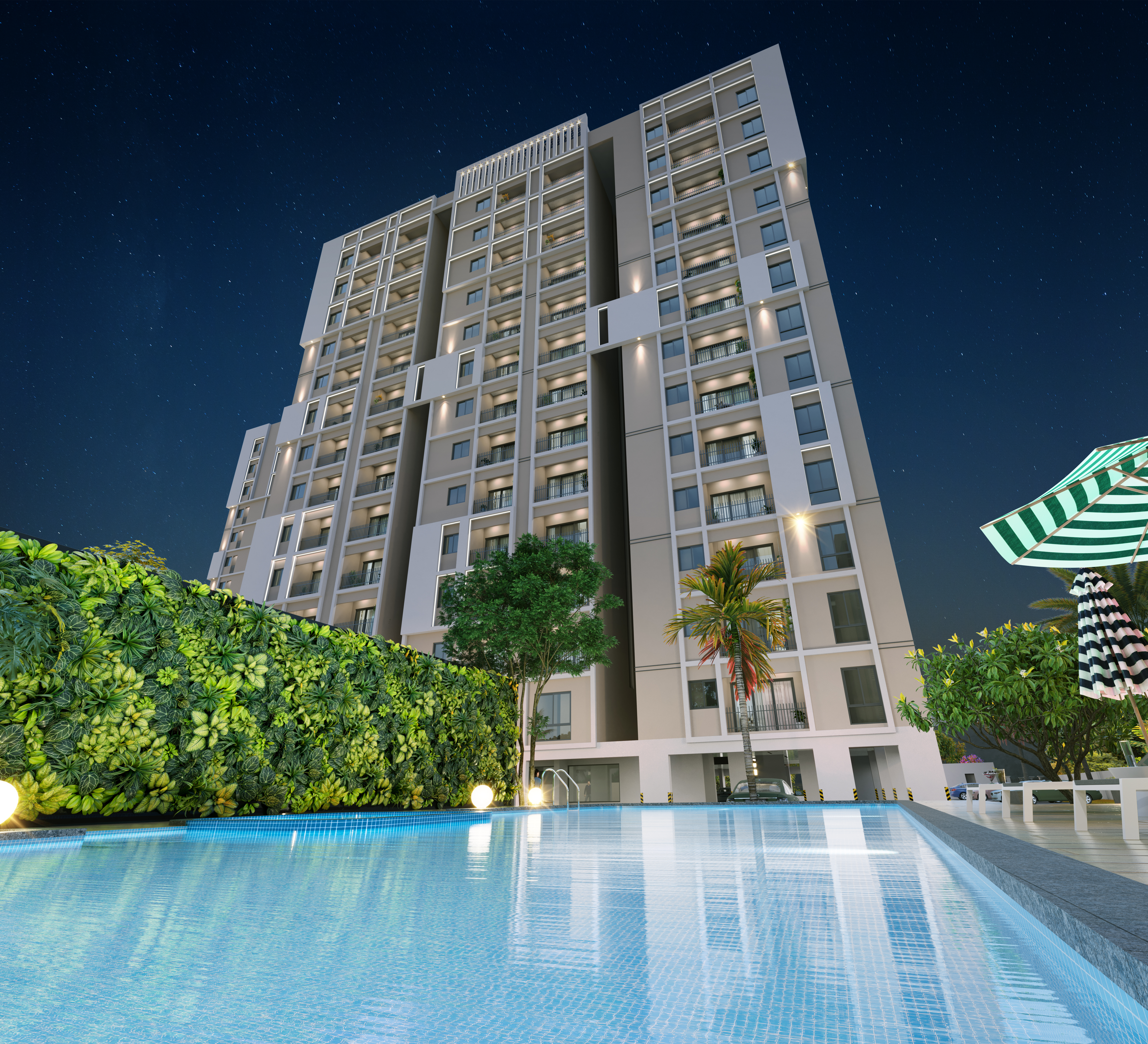 3BHK floor plan