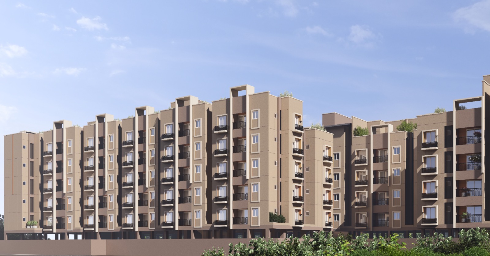 2BHK floor plan
