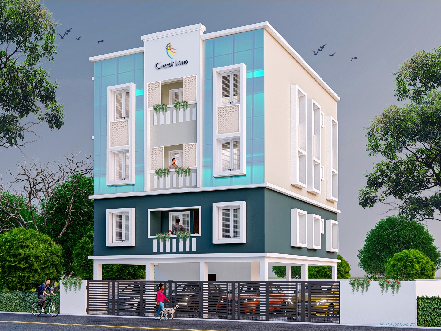 3BHK floor plan