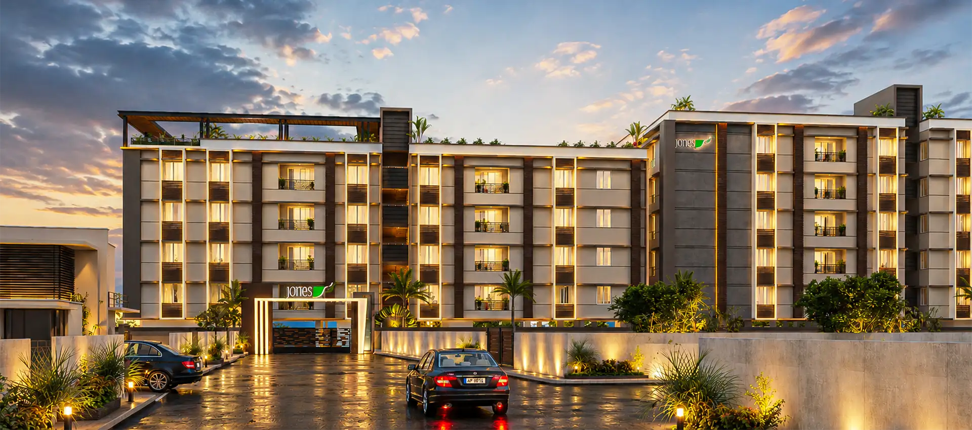 3BHK floor plan