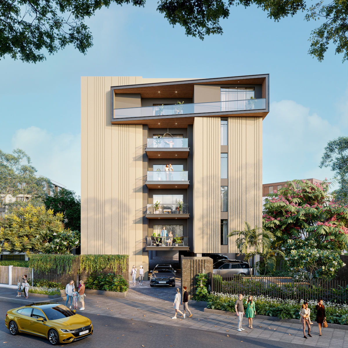 2BHK floor plan