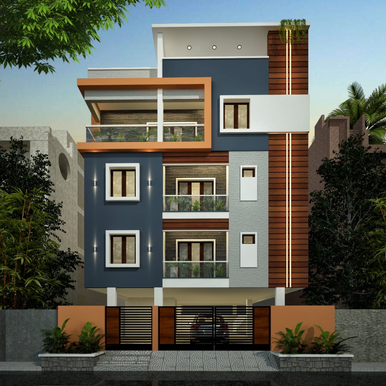 3BHK floor plan