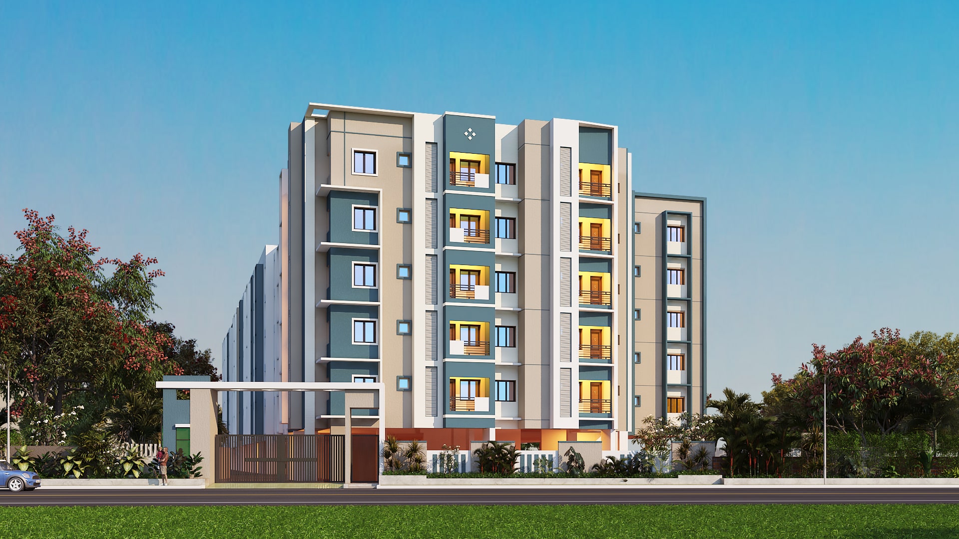 2BHK floor plan