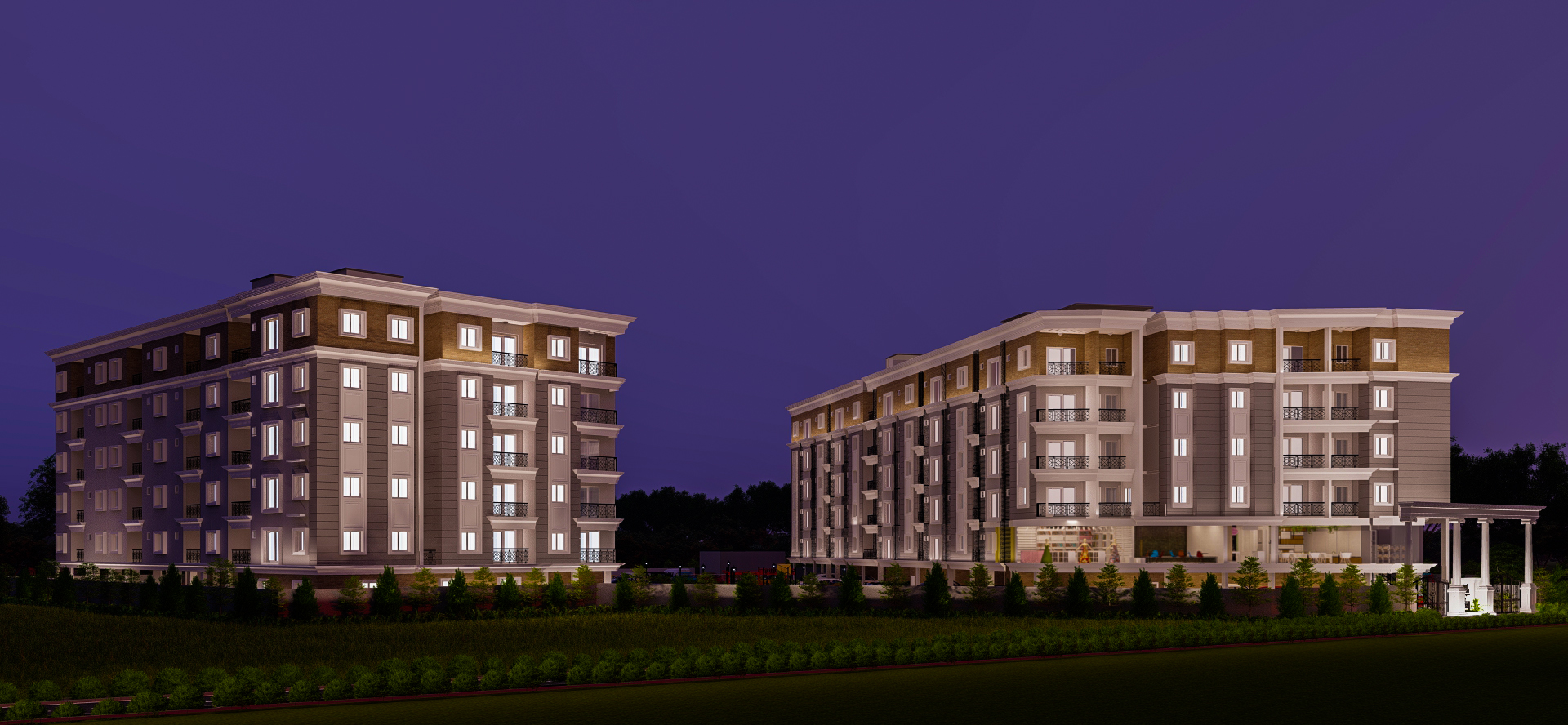 3BHK floor plan