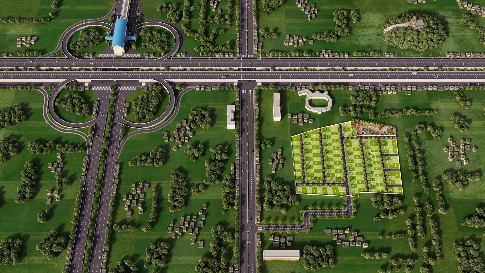 2BHK floor plan