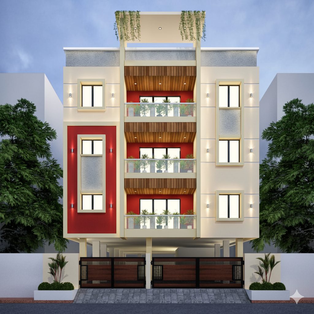 3BHK floor plan