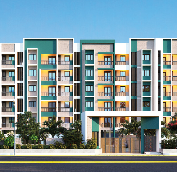3BHK floor plan