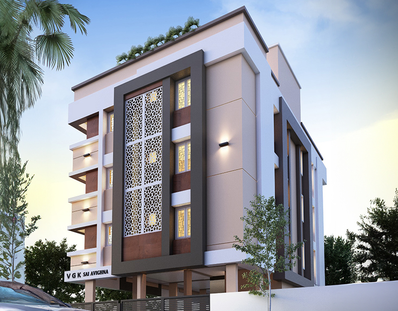 2BHK floor plan