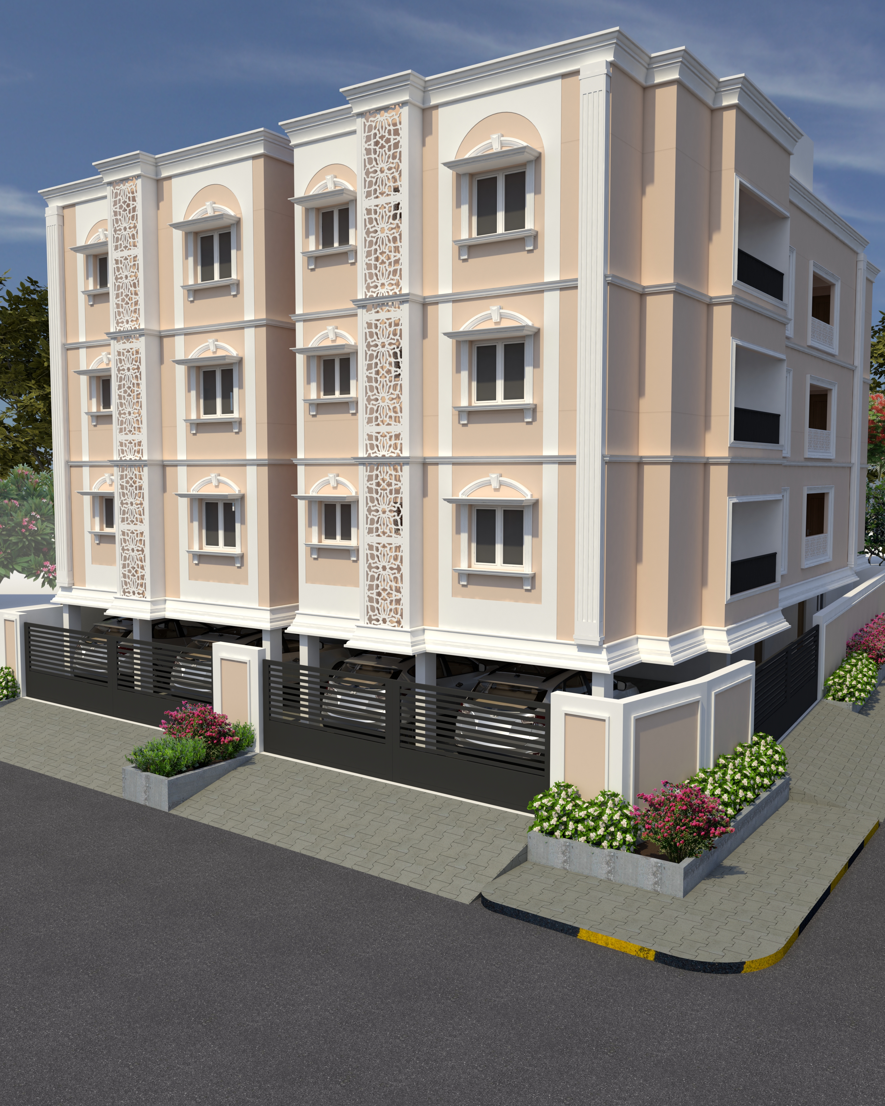 3BHK floor plan