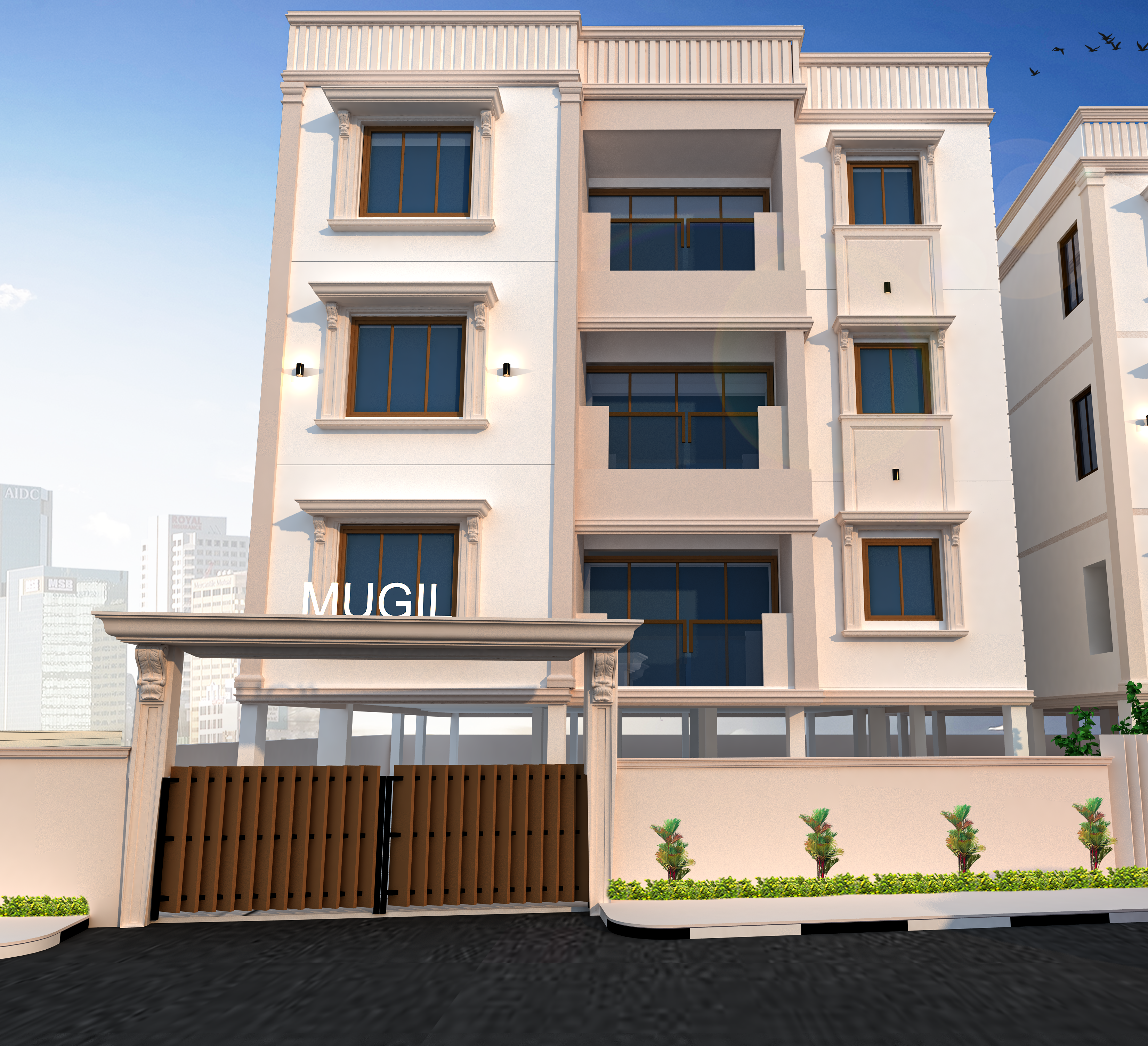 2BHK floor plan