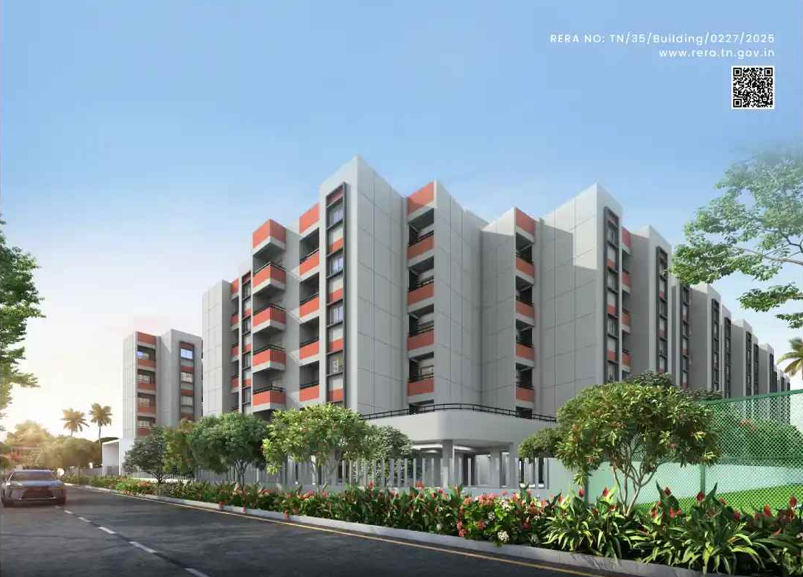 2BHK floor plan