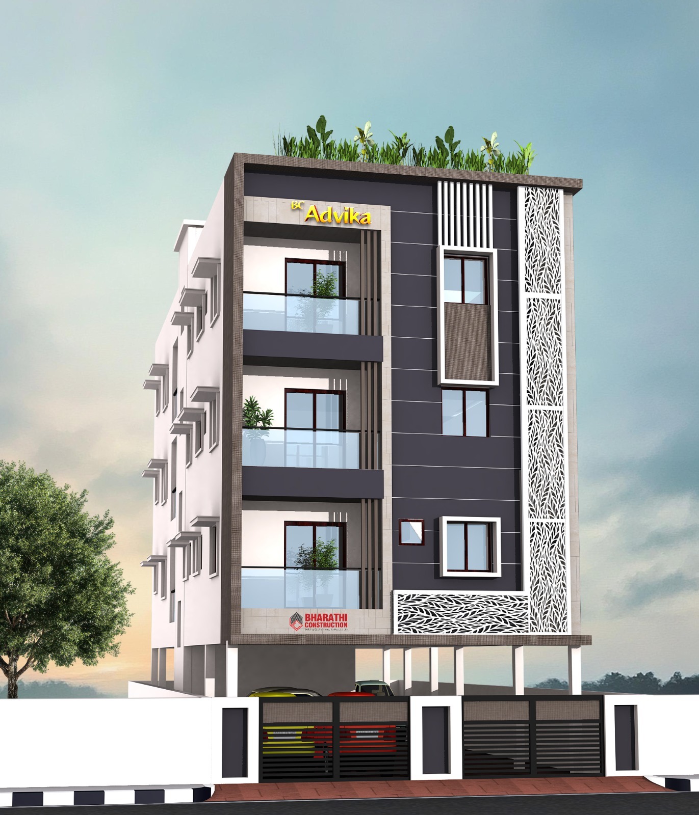 3BHK floor plan