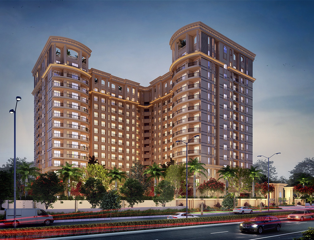 3BHK floor plan