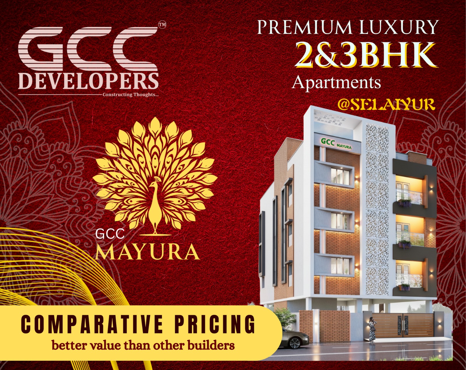 2BHK floor plan