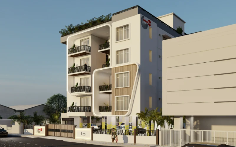 2BHK floor plan