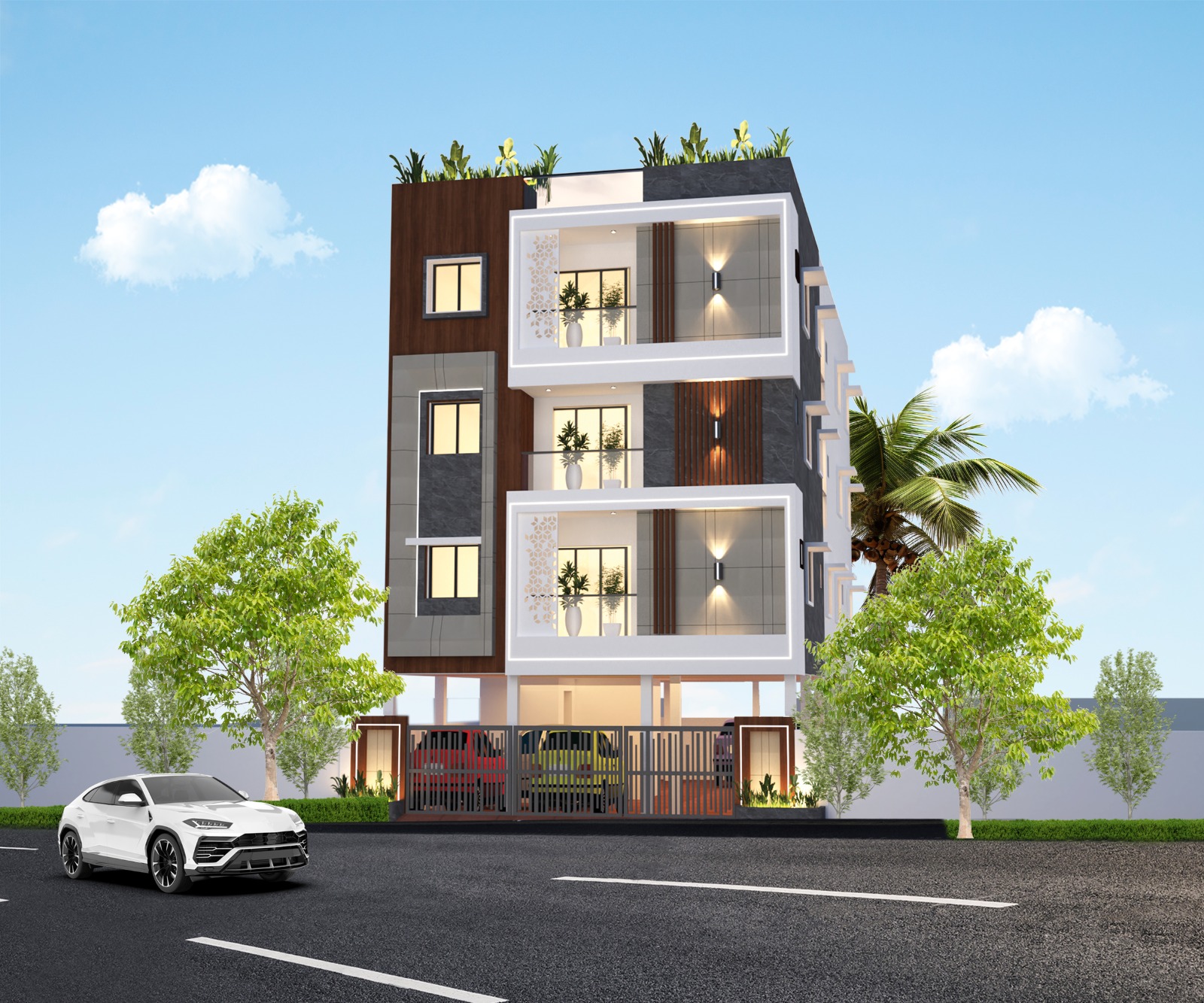 2BHK floor plan