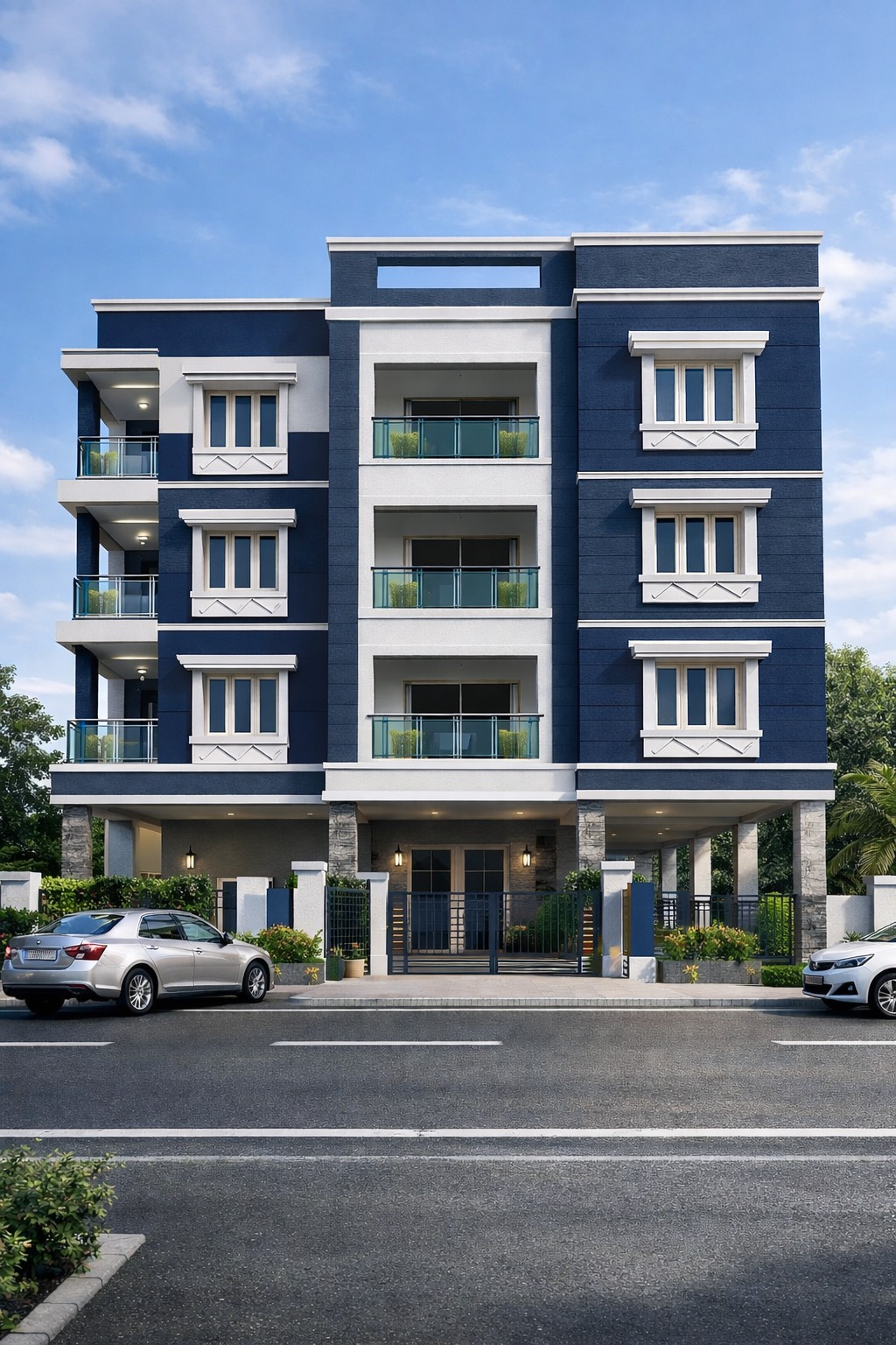 3BHK floor plan