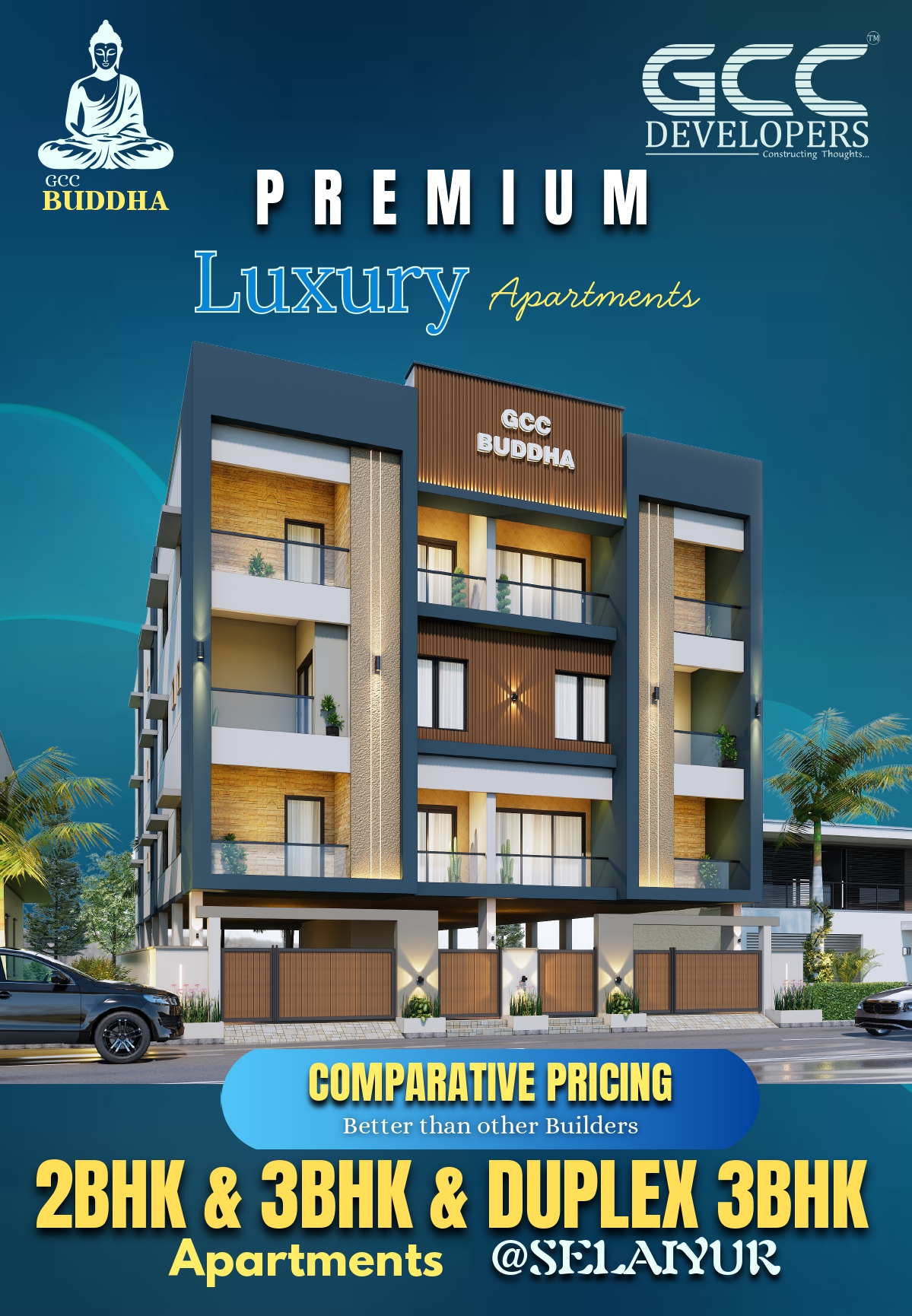 3BHK floor plan
