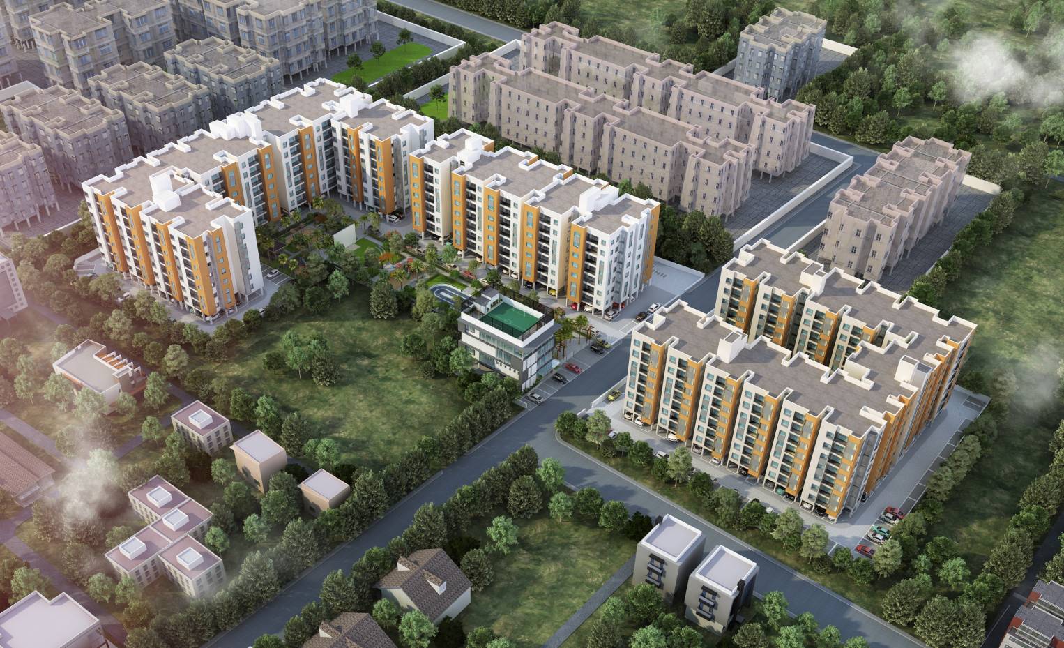 2BHK floor plan