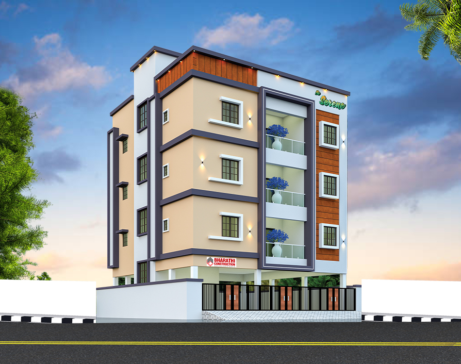 2BHK floor plan