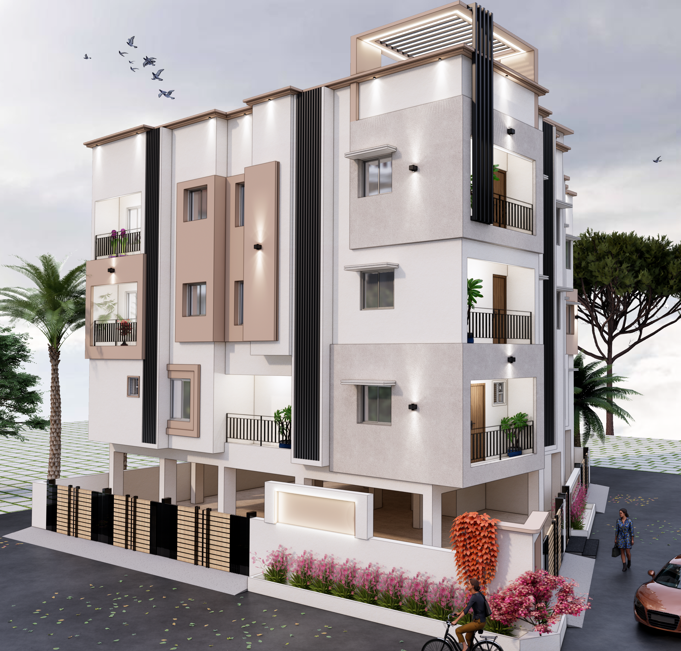 2BHK floor plan
