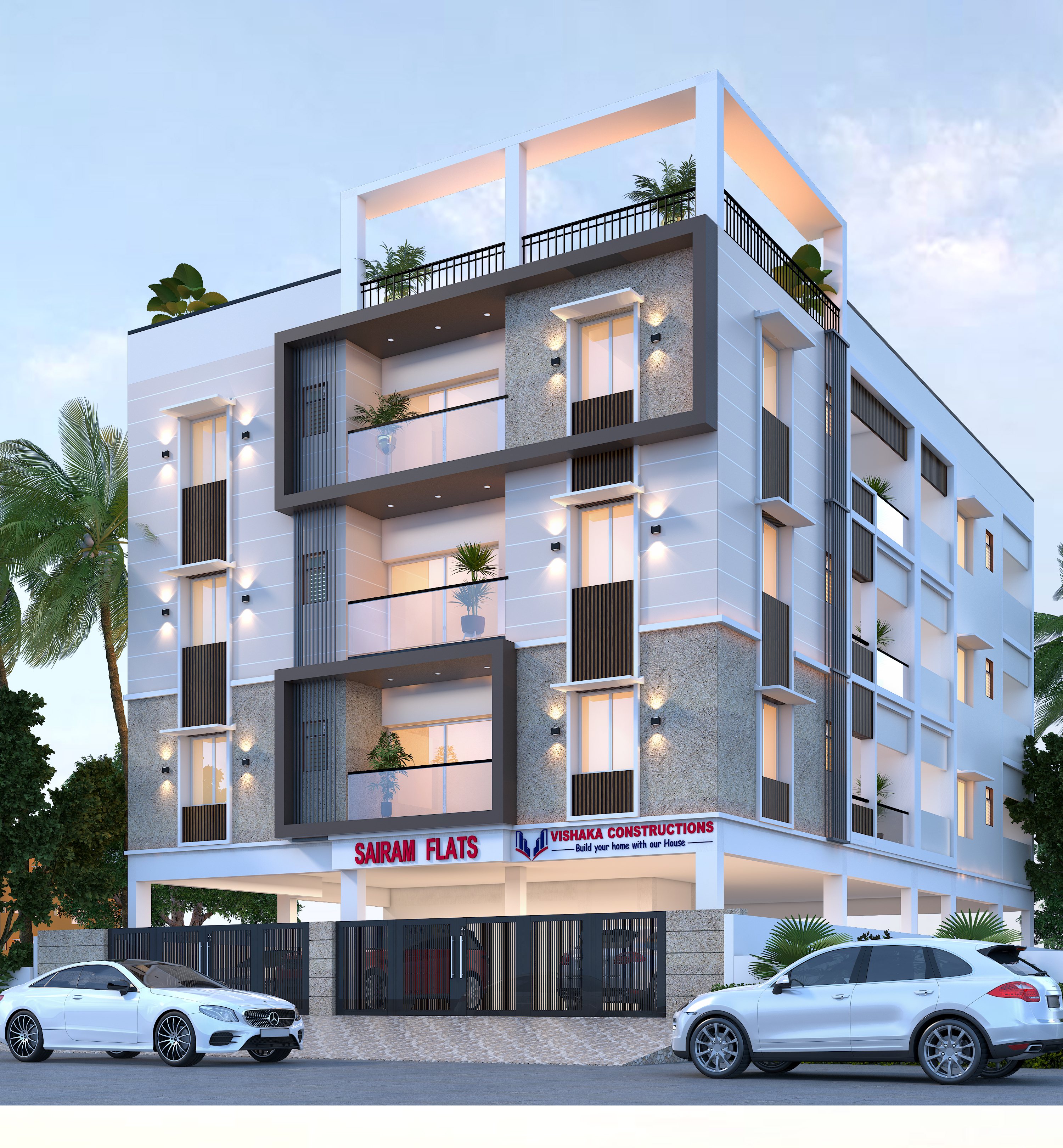 2BHK floor plan