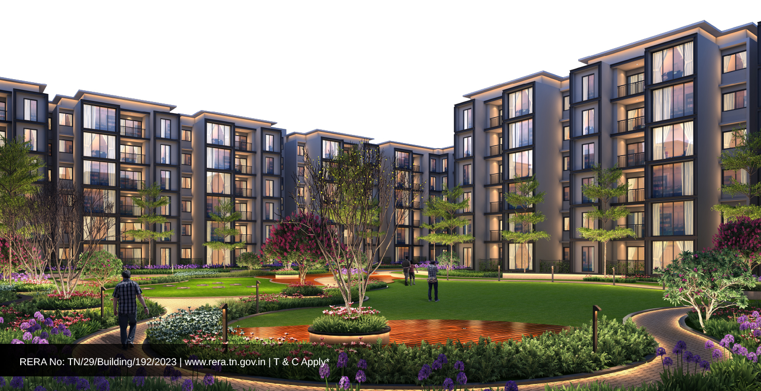 2BHK floor plan