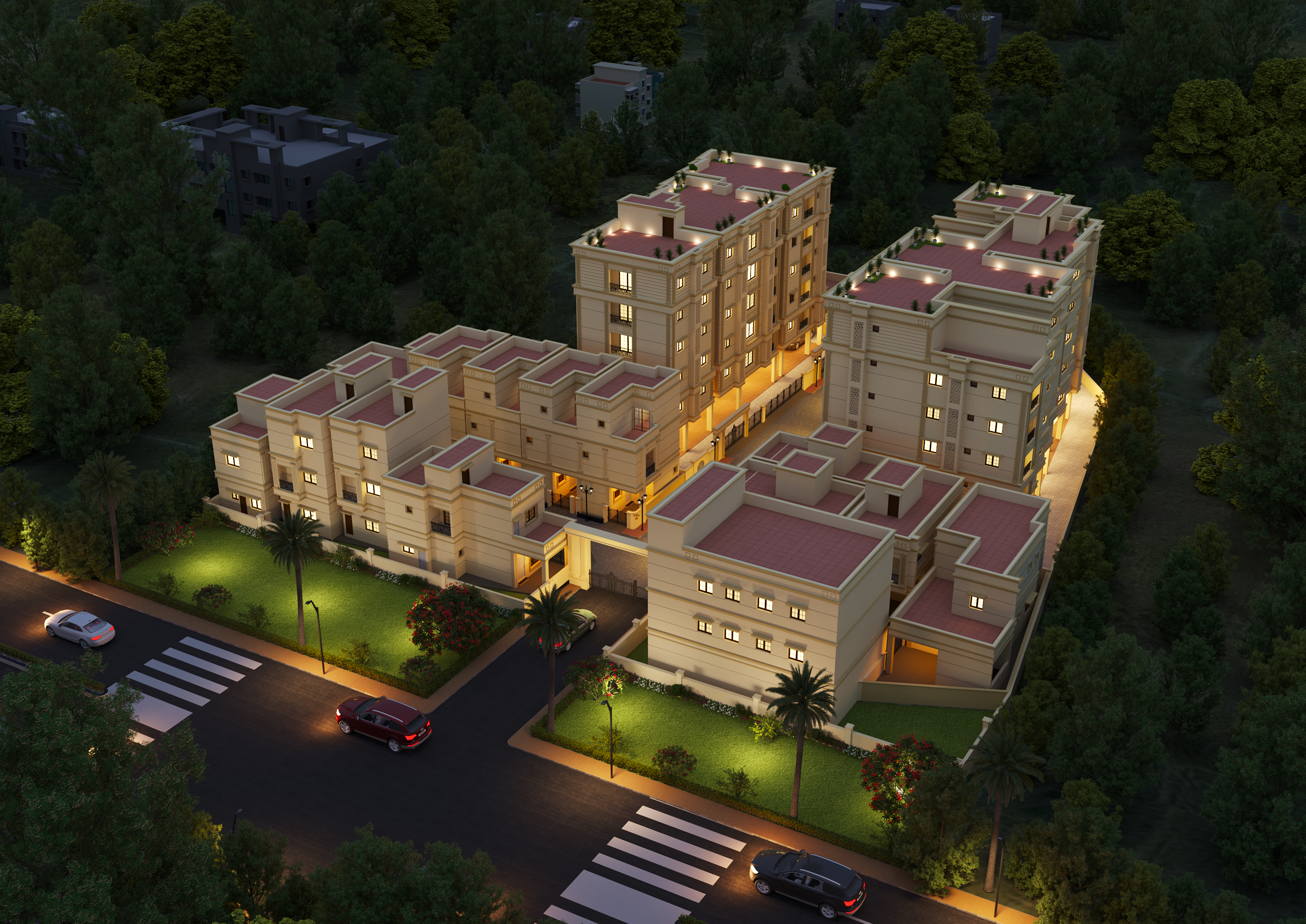 2BHK floor plan