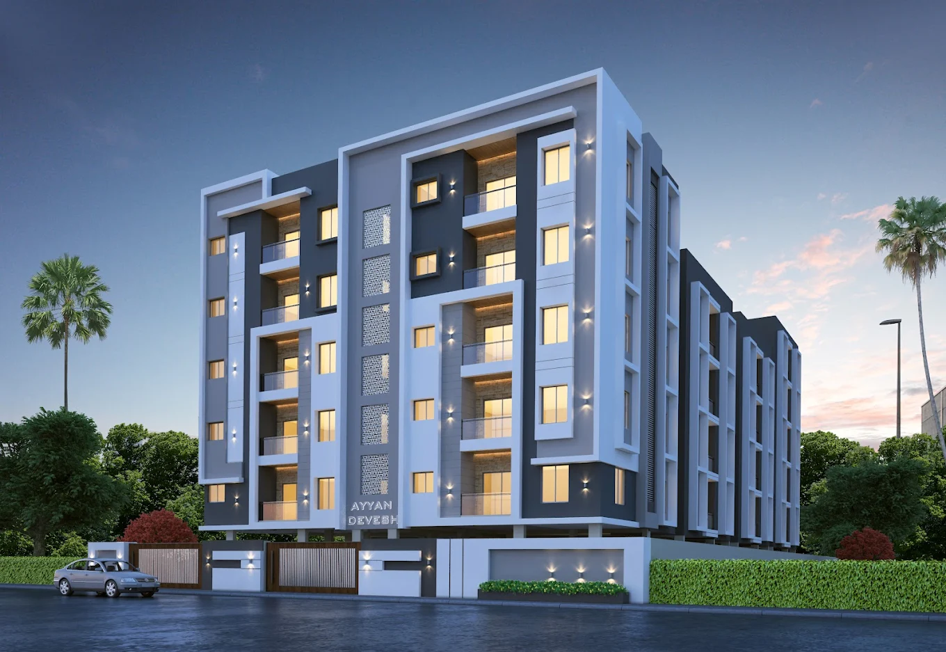 3BHK floor plan